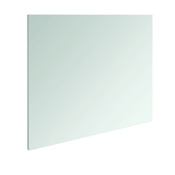 WS Bath Collections Murano 35-3/8" W x 27-5/8" H Modern Rectangular Frameless Bathroom Wall Mirror Mirrored Glass