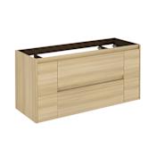 WS Bath Collections Ambra 47" Single Wall Mounted Vanity Cabinet Only - Less Vanity Top Nordic Oak