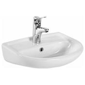WS Bath Collections Basic 18-1/10" Wall Mounted Bathroom Sink White