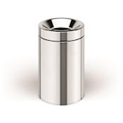 WS Bath Collections Basket 10-1/5" Dust Bin with Bucket Stainless Steel