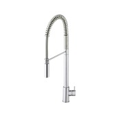 WS Bath Collections Flow 1.5 GPM Single Hole Pull Down Kitchen Faucet Polished Chrome