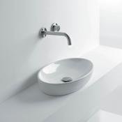 WS Bath Collections H10 15-7/10" Vessel Bathroom Sink Ceramic White