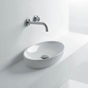 WS Bath Collections H10 19-7/10" Vessel Bathroom Sink Ceramic White