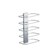 WS Bath Collections Hotellerie Wall Mounted 10.2" Towel Shelf Polished Chrome