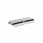 WS Bath Collections Hotellerie Double Post Tissue Holder with Lid Polished Chrome