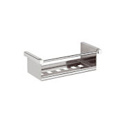 WS Bath Collections Wall Mounted Shower Basket from the Iceberg Collection Polished Chrome