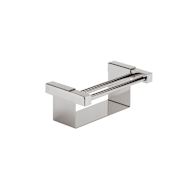 WS Bath Collections Wall Mounted Shower Basket with Toothbrush Holder from the Iceberg Collection Polished Chrome