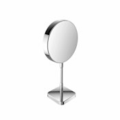 WS Bath Collections Imago 8" W x 16" H Circular Framed Makeup Mirror Polished Polished Chrome