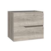 WS Bath Collections Menta 28" Single Wall Mounted Vanity Cabinet Only - Less Vanity Top Grey Pine