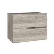 WS Bath Collections Menta 32" Single Wall Mounted Vanity Cabinet Only - Less Vanity Top Grey Pine