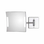 WS Bath Collections Quadrololed 7-7/8" W x 7-7/8" H Square Framed Makeup Wall Mirror Polished Polished Chrome