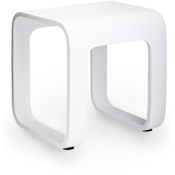 WS Bath Collections Scagni Stone Free Standing Shower Seat White