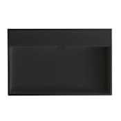 WS Bath Collections Urban 27-13/16" Rectangular Ceramic Wall Mounted or Vessel Bathroom Sink Matte Black