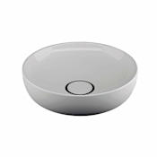WS Bath Collections Vision 16-1/2" Vessel Bathroom Sink Ceramic White