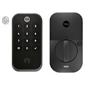 Yale Assure 2 Single Cylinder Electronic Fingerprint Keypad Keyless Entry Deadbolt with Bluetooth Black Suede