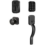 Yale Assure 2 Sectional Electronic Keyless Entry Ridgefield Handleset with Cambridge Interior Knob and WiFi Technology Black