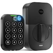 Yale Assure 2 Electronic Fingerprint Touchscreen Key Free Entry Deadbolt with WiFi Black Suede