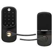 Yale Electronic Single Cylinder Keyless Entry Lever Set with Wi-Fi and Bluetooth Technology from the Assure Lever Collection Oil Rubbed Bronze