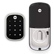Yale Real Living Slim Keyless Deadbolt with Touchscreen Keypad and Bluetooth with Z Wave Satin Nickel