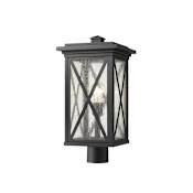 Z-Lite Brookside 20" Tall Outdoor Single Head Post Light Black