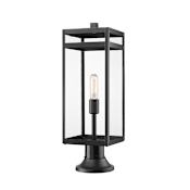 Z-Lite Nuri 24" Tall Outdoor Pier Mount Post Light Black