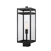 Z-Lite Nuri 21" Tall Outdoor Single Head Post Light Black