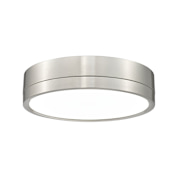 Z-Lite Algar 12" Wide LED Flush Mount Drum Ceiling Fixture Brushed Nickel