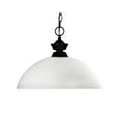 Z-Lite Chance 1 Light Pendant with Glass Shade Bronze