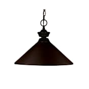 Z-Lite Sharp Shooter 1 Light Pendant with Bronze Metal Shade Bronze