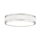 Z-Lite Stari 13" Wide Flush Mount Drum Ceiling Fixture Brushed Nickel