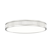 Z-Lite Stari 21" Wide Flush Mount Drum Ceiling Fixture Brushed Nickel