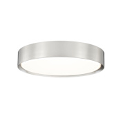 Z-Lite Kawan 16" Wide Flush Mount Drum Ceiling Fixture Brushed Nickel