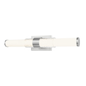 Z-Lite Egon 25" Wide LED Bath Bar with Matte Opal Glass Shade Brushed Nickel