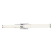 Z-Lite Egon 40" Wide LED Bath Bar with Matte Opal Glass Shade Brushed Nickel