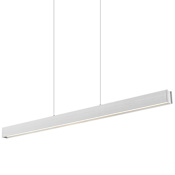 Z-Lite Hudson 55" Wide LED Linear Chandelier Brushed Nickel