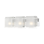 Z-Lite Zephyr 3 Light 23" Wide Bathroom Vanity Light Chrome