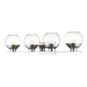 Z-Lite Osono 4 Light 33-3/16" Wide Integrated LED Bathroom Vanity Light Chrome