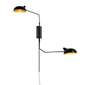 Z-Lite Bellamy 2 Light 30" Tall Wall Sconce Matte Black