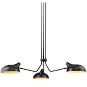 Z-Lite Bellamy 3 Light 46" Wide Chandelier Matte Black