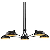 Z-Lite Bellamy 5 Light 52" Wide Chandelier Matte Black