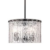 Z-Lite Glacier 3 Light 13" Wide Pendant Matte Black
