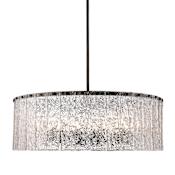 Z-Lite Glacier 12 Light 33" Wide Drum Chandelier Matte Black