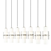 Z-Lite Cayden 7 Light 54" Wide Linear Chandelier Brushed Nickel
