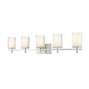 Z-Lite Grayson 5 Light 40" Wide Vanity Light Brushed Nickel