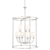 Z-Lite Katerina 9 Light 28" Wide Chandelier Brushed Nickel