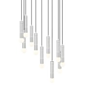 Z-Lite Stari 11 Light 24" Wide Multi Light Pendant Brushed Nickel