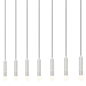 Z-Lite Stari 7 Light 54" Wide Linear Pendant Brushed Nickel