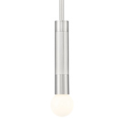 Z-Lite Stari 5" Wide Rod-Hung Mini Pendant Brushed Nickel