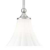 Z-Lite Fleur 8" Wide Mini Pendant Brushed Nickel