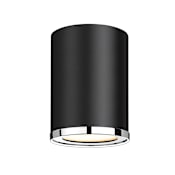 Z-Lite Arlo 5" Wide Flush Mount Ceiling Fixture Matte Black / Chrome